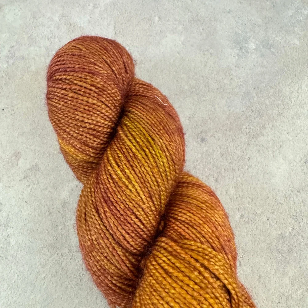 Destash Hand Dyed Seven Sisters Arts Matrika Yarn Unique Color 400yd Merino Silk